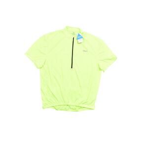 TSLA Men's 3XL Green Polyester Activewear T-Shirt Hyper Dri Biker Biking Shirt